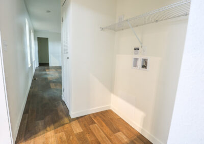 singlewide mobile washer/dryer hookups